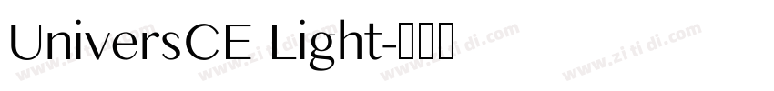 UniversCE Light字体转换